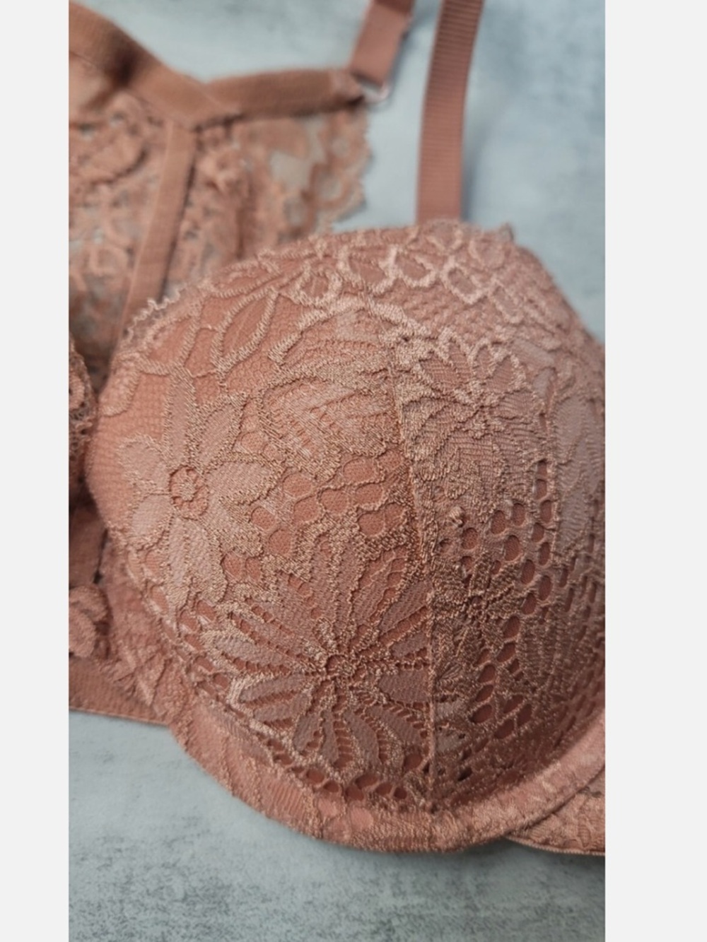 NWT Auden Lace Plunge Push Up Racerback Bra Sz 38C - Picture 3 of 9